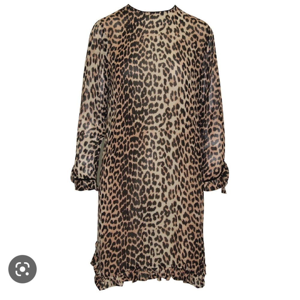 Ganni lepoard print dress